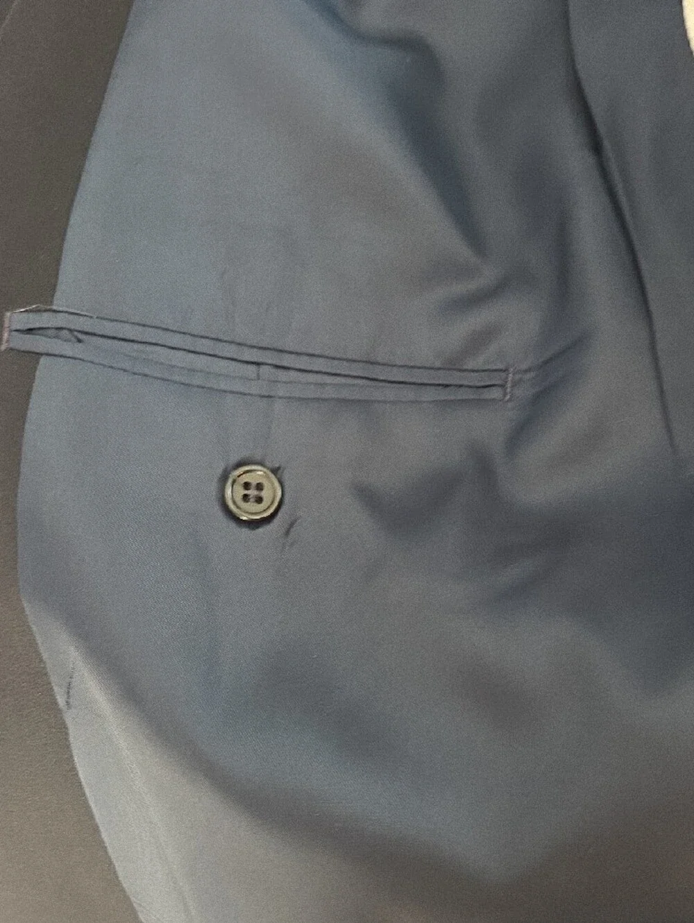 Chapps, Classic Blue Men's Two-Button Blazer